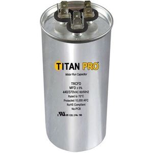 Picture of TITAN PRO Run Capacitor 45+7.5 MFD 440/370 Volt Round TRCFD4575